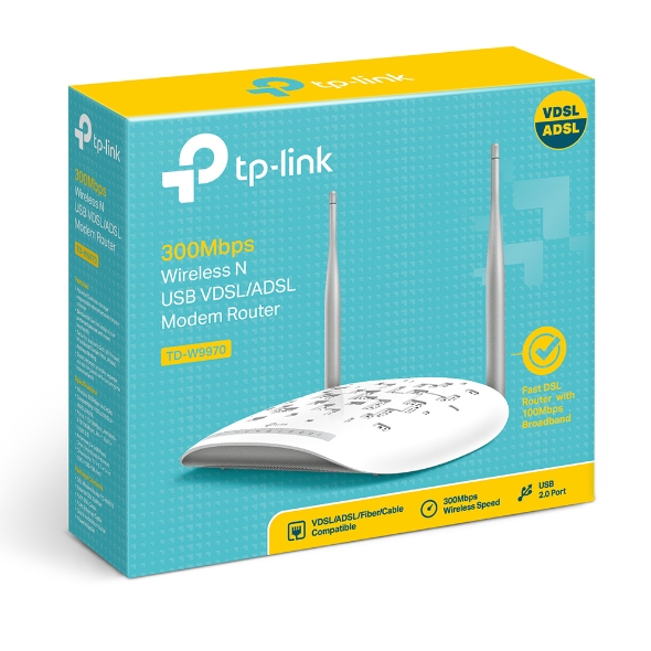 مودم تی پی لینک مدل VDSL 9970 با پشتیبانی از تکنولوژی ADSL و VDSL