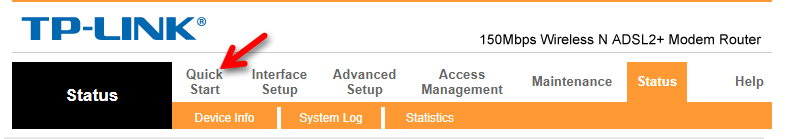 راهنمای گام به گام تنظیمات مودم TP-Link در ایران؛ گام چهارم بخش تنظیمات سریع کانفیگ مودم تی پی لینک