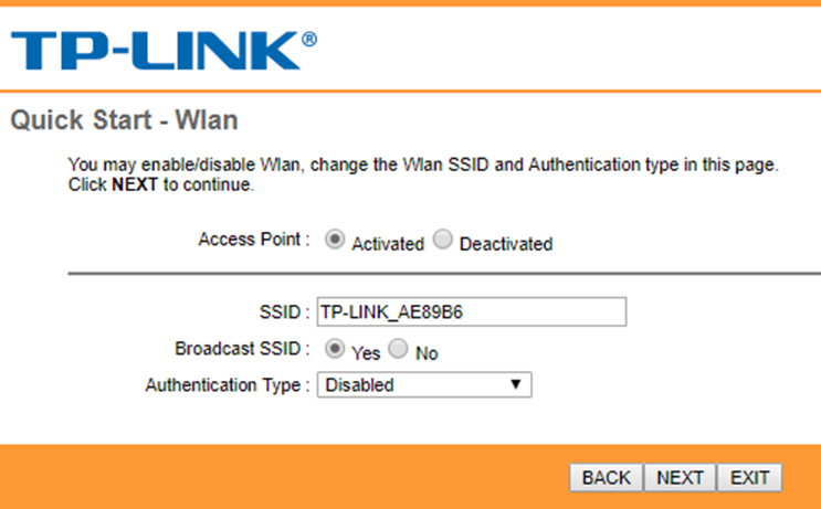 تنظیمات وایرلس برای راه اندازی مودم tp-link