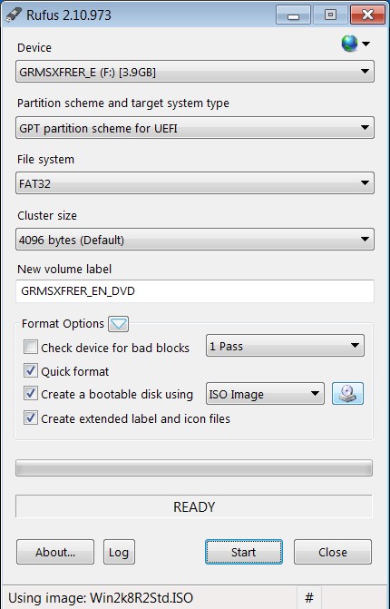 سپس از طریق ISO image box روی گزینه CD کلیک کرده و ISO خود را انتخاب کنید.