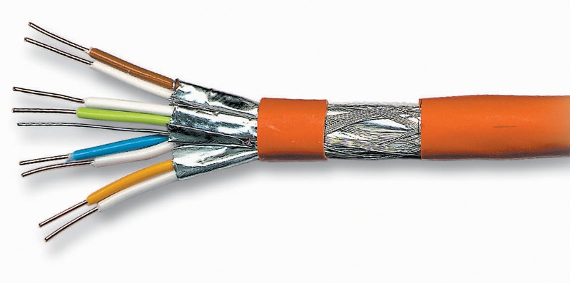 کابل شبکه cat7 روکش نارنجی
