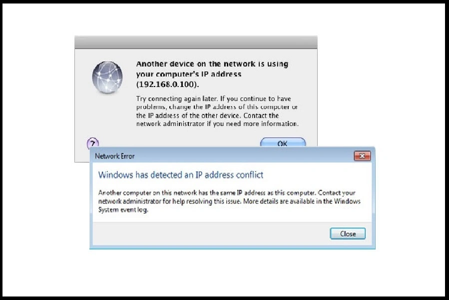 مشکل IP Conflict
