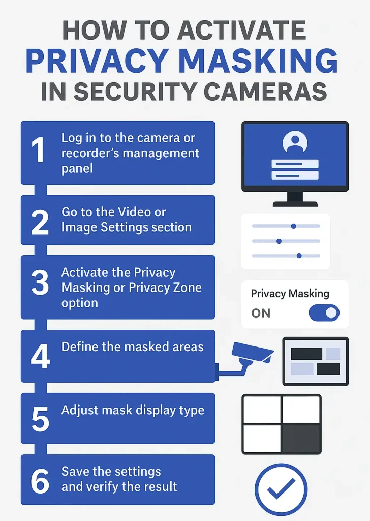 فعال سازی privacy masking در دوربین های مداربسته
