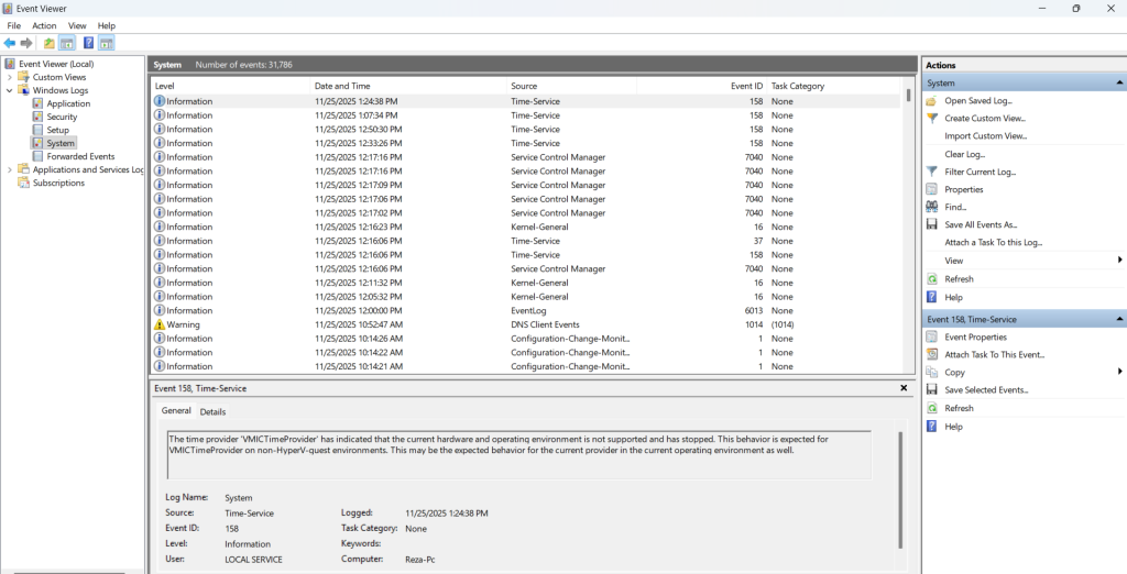 event viewer logon