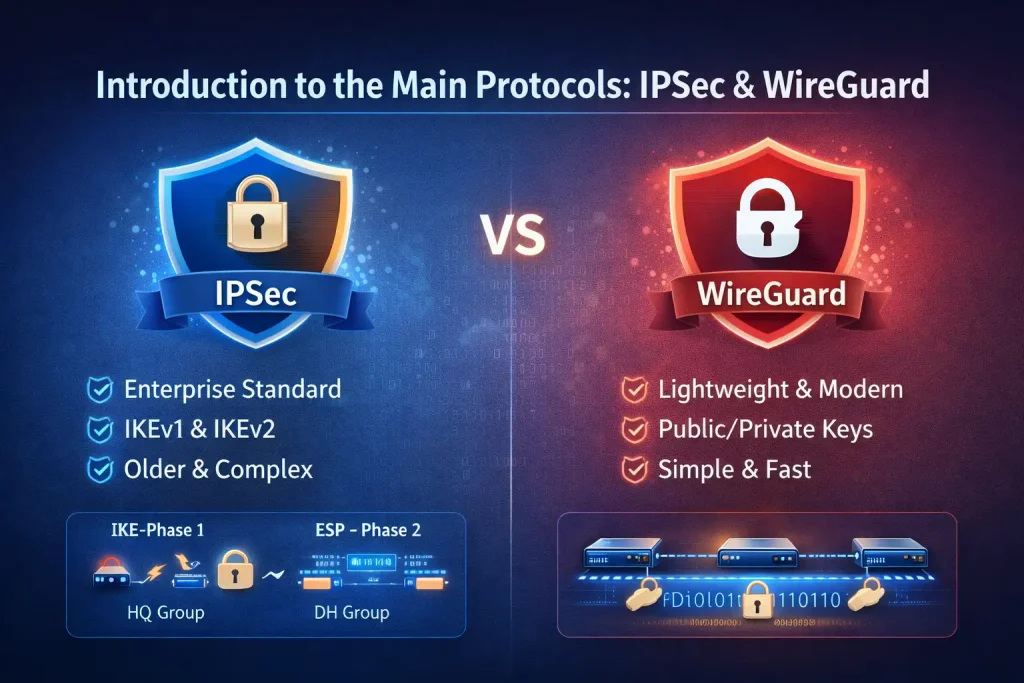 معرفی ipsec و wireguard