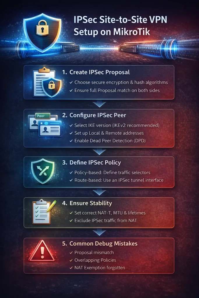 تنظیم ipsec در میکروتیک