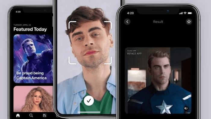 اپلیکیشن Reface برای DeepFake
