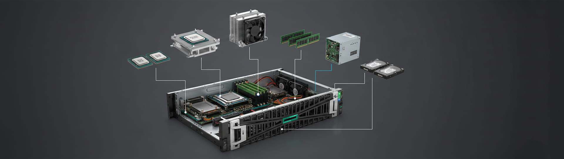 اجزای کانفیگ سرور HP