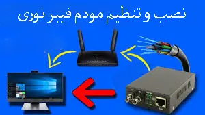 نصب مودم فیبر نوری و تنظیم و کانفیگ آن
