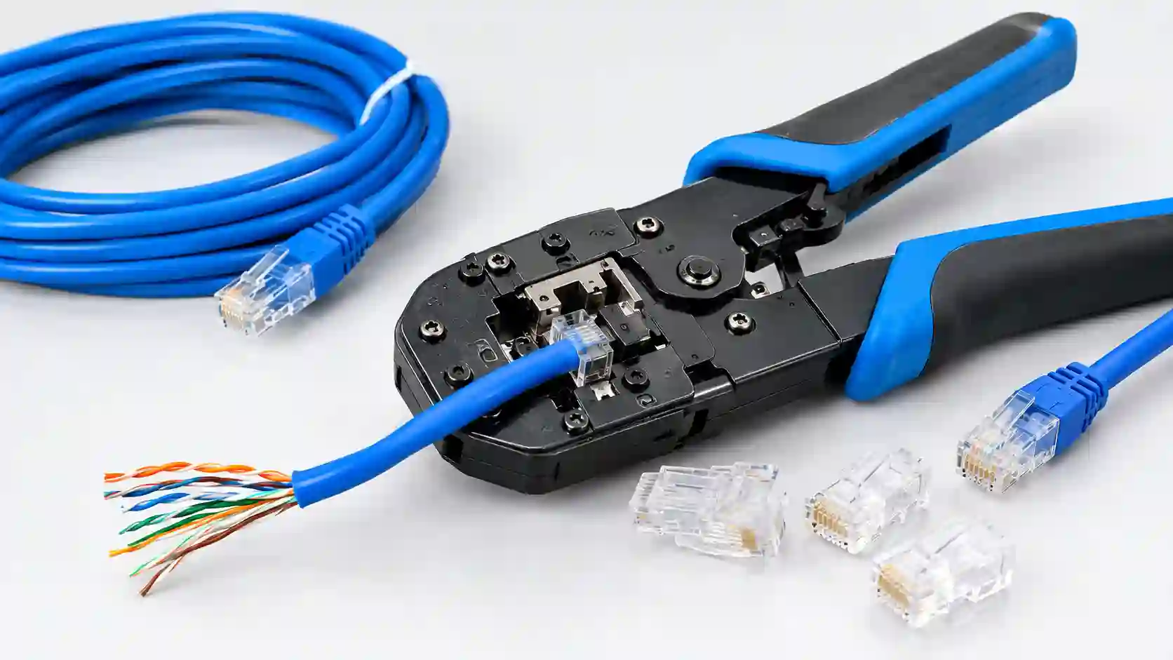آچار سوکت زن شبکه برای پرس سوکت RJ45 روی کابل شبکه