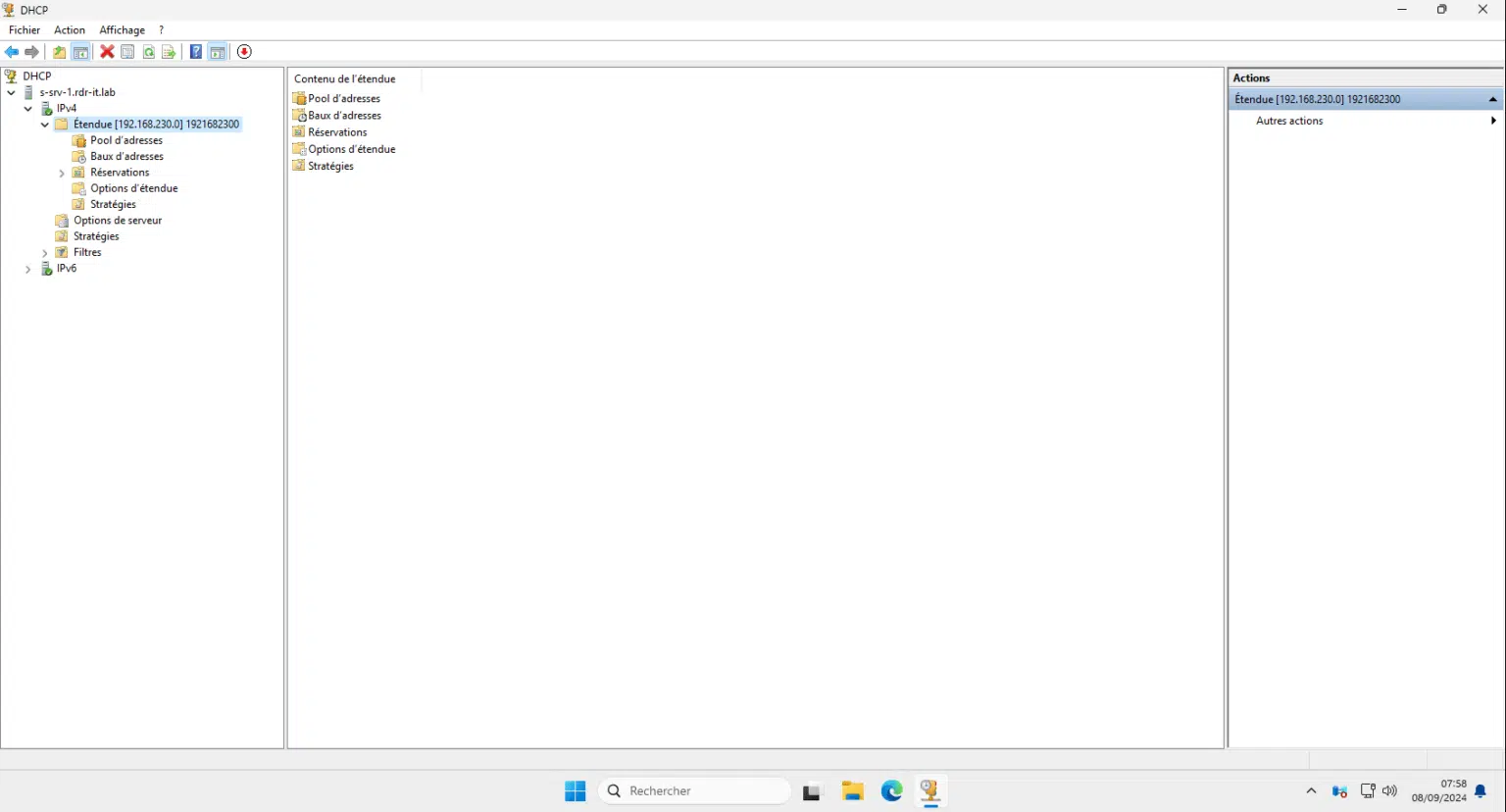 &nbsp;ایجاد Scope روی سرور DHCP