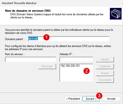 &nbsp;ایجاد Scope روی سرور DHCP