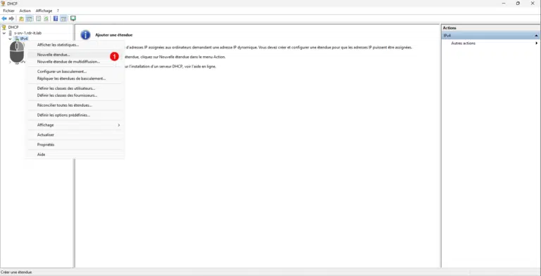 &nbsp;ایجاد Scope روی سرور DHCP