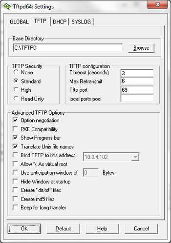 نحوه راه اندازی TFTP سرور در ویندوز