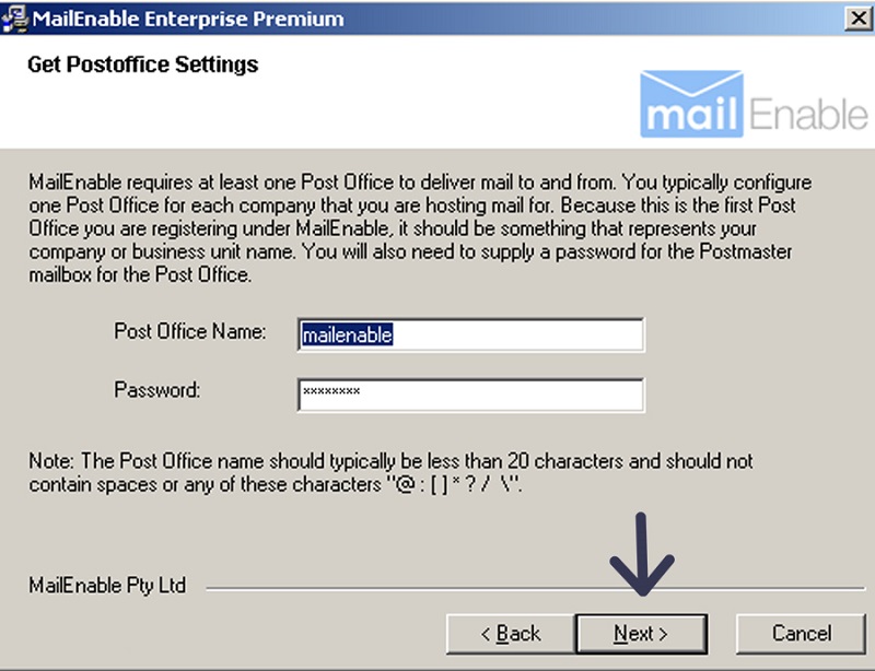 نصب میل سرور MailEnable