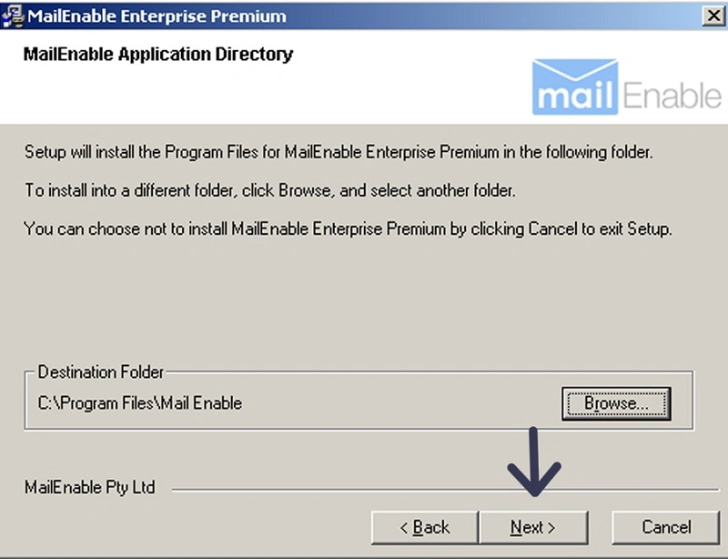 نصب میل سرور MailEnable