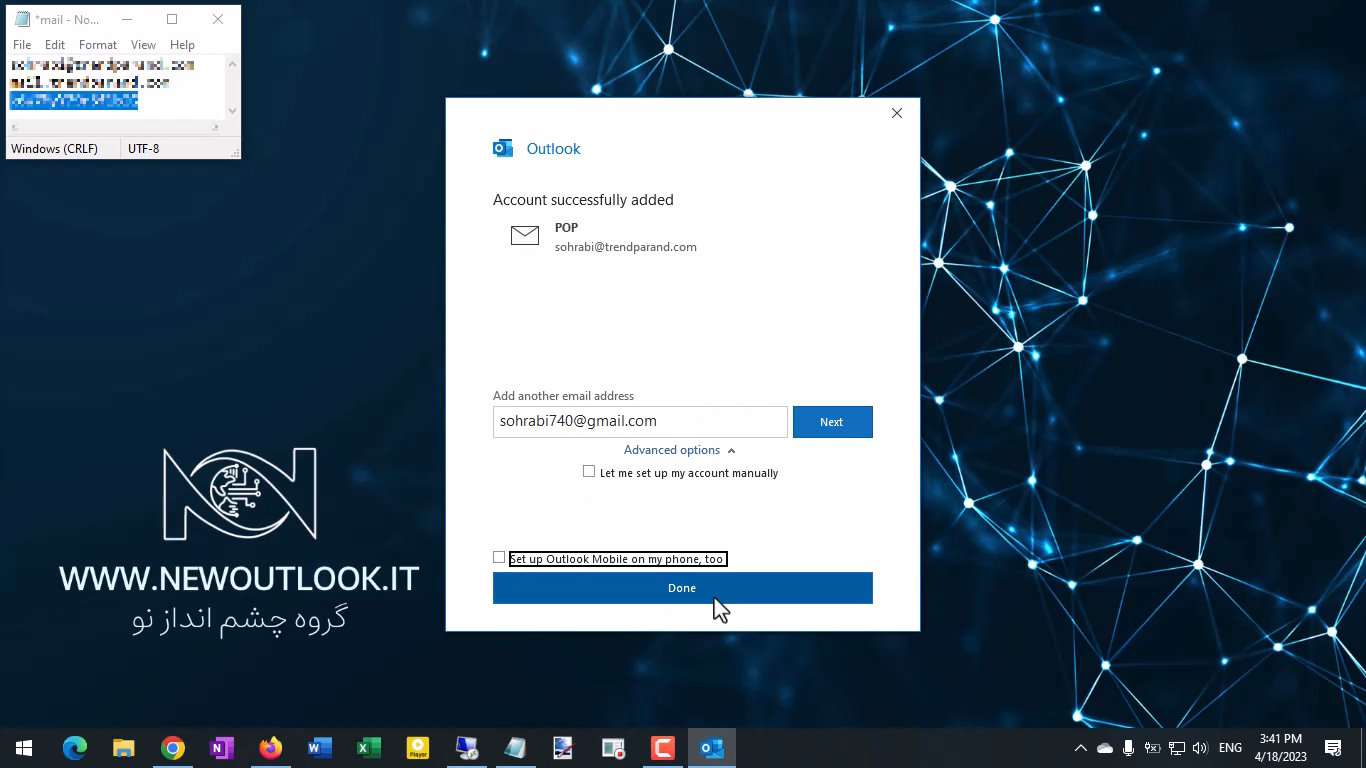 configure microsoft outlook