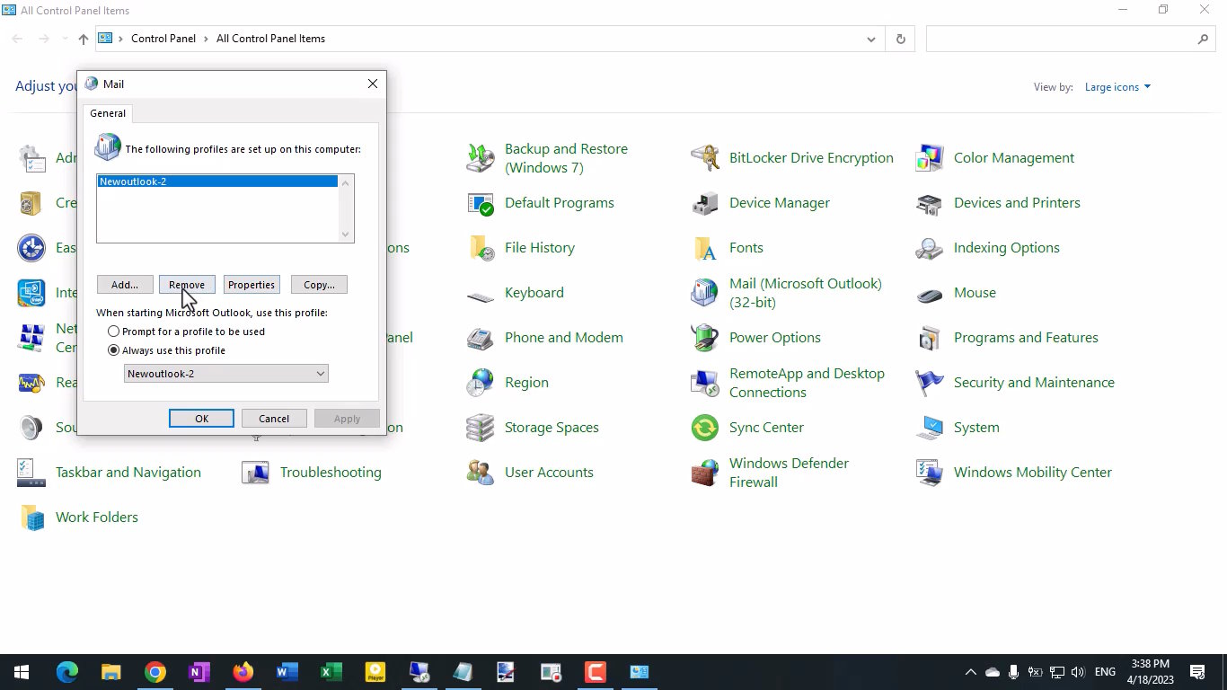 اتصال ایمیل به Microsoft Outlook