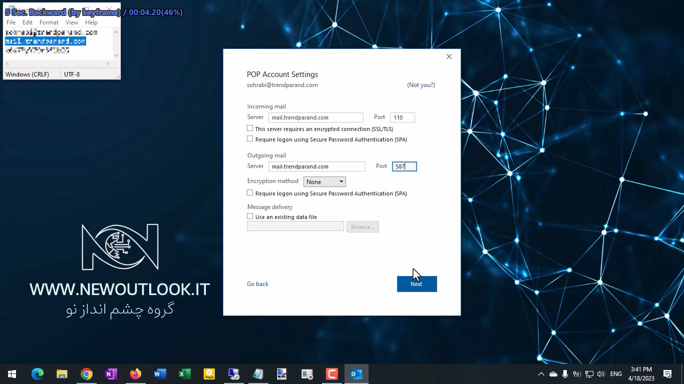 configure microsoft outlook