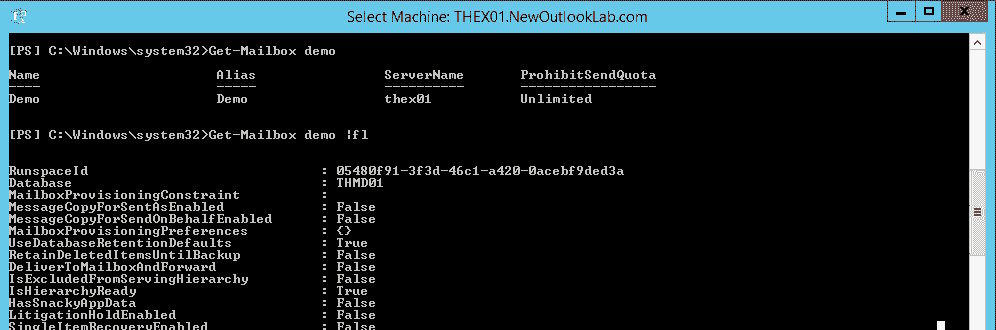 managing exchange server with powershell