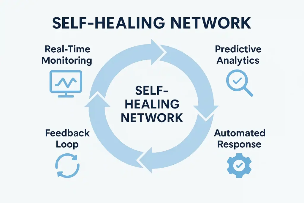 Self-Healing Networks چیست و چگونه با هوش مصنوعی شبکه را پایدارتر می‌کند؟