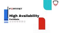آموزش HA کردن دو دستگاه FortiGate