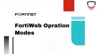 Modeهای FortiWeb