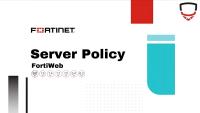 کانفیگ Server Policy در FortiWeb: گام به گام برای انتشار یک سامانه به صورت Reverse Proxy