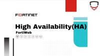 آموزش HA و Session Synchronization در FortiWeb