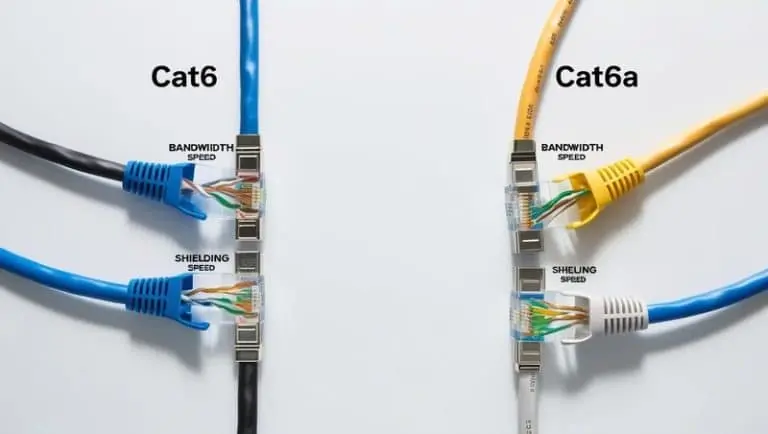 تفاوت کابل شبکه cat6 با cat6a