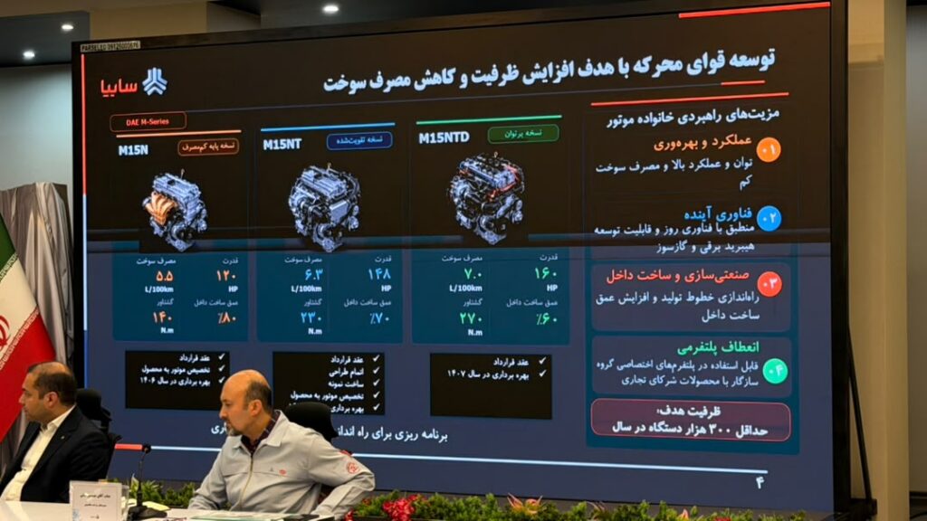 ۳ موتور جدید بهینه سایپا
