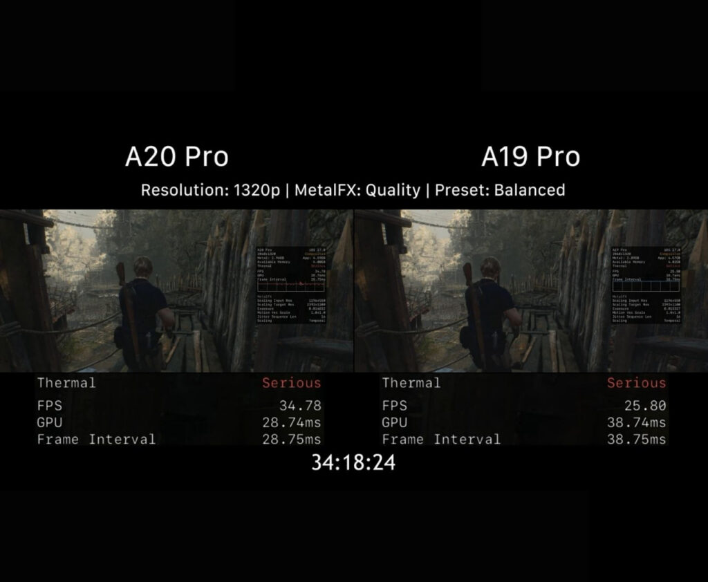 تست تراشه‌ها اپل در Resident Evil 4