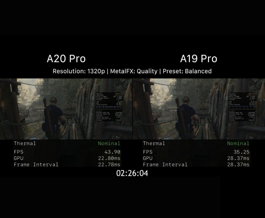 تست تراشه‌ها اپل در Resident Evil 4