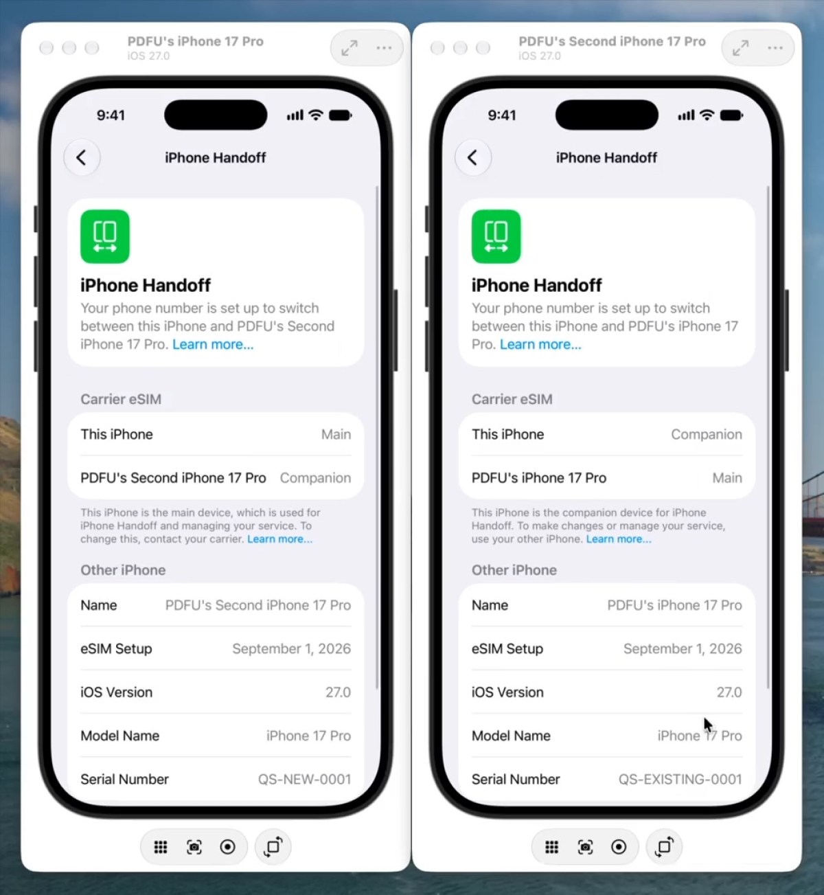 قابلیت جدید iOS 27 امکان استفاده از یک شماره روی دو آیفون را فراهم می‌کند | دیجینوی