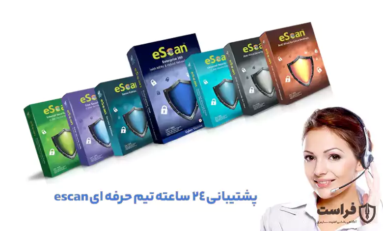 پشتیبانی آنتی ویروس escan