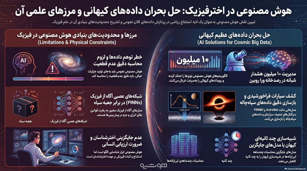 کاربرد هوش مصنوعی در نجوم و اخترفیزیک، کاربردها، الگوریتم‌ها و اکتشافات - هوشیو