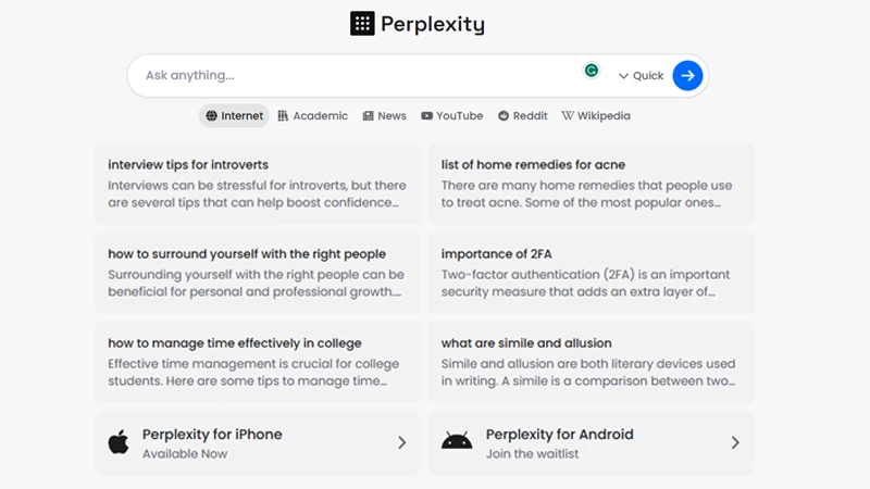 perplexity ساده‌ترین راه‌های دسترسی به ChatGPT