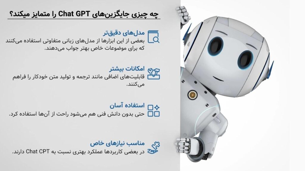 بهترین جایگزین های چت جی پی تی برای کارهای تخصصی مختلف-معرفی کاربردی ترین ها
