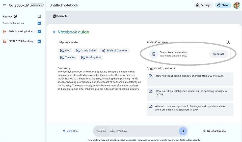 چگونه با NotebookLM در چند ثانیه یک پادکست با موضوع دلخواه بسازیم؟