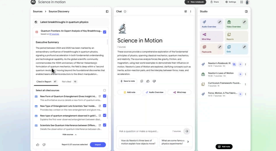 گوگل قابلیت «Deep Research» را به سرویس NotebookLM اضافه کرد