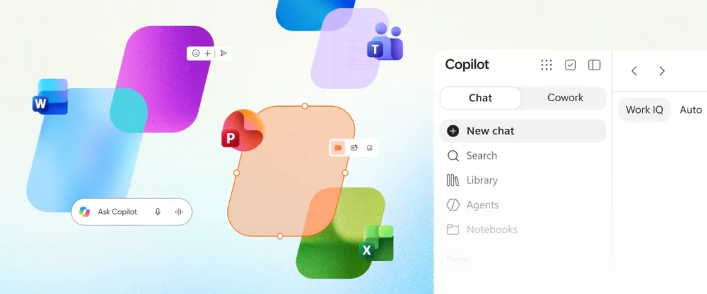 حالا می‌تواند مستقیماً در اپ Copilot با ورد و اکسل و پاورپوینت کار کنید