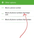 تنظیمات اپلیکیشن calls and sms blocker برای لغو و مسدود سازی تماس های تبلیغاتی مزاحم - تکنا