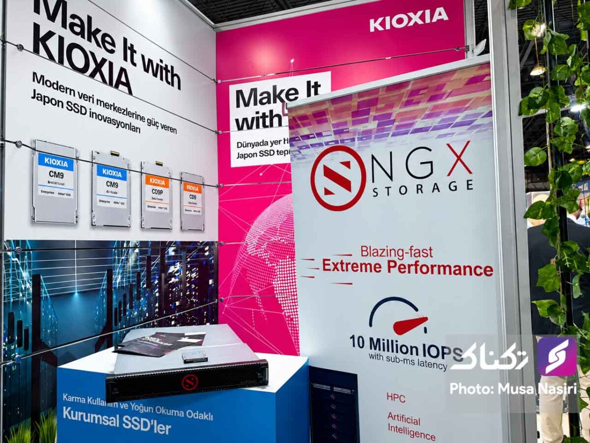 تجهیزات ذخیره‌سازی سازمانی Kioxia و NGX Storage برای مراکز داده و هوش مصنوعی در نمایشگاه GITEX Ai ترکیه ۲۰۲۶
