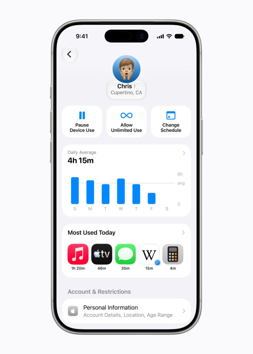 قابلیت‌های جدید کنترل والدین در iOS 27