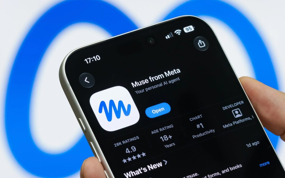 تصویری از اپلکیشن دستیار هوش مصنوعی  Muse روی گوشی