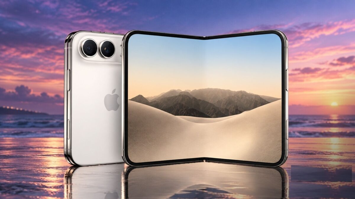 iPhone Duo در حالت بسته طراحی باریک و کشیده‌ای دارد و در حالت باز، فرم دستگاه به یک صفحه بزرگ شبیه تبلت کوچک تبدیل می‌شود.