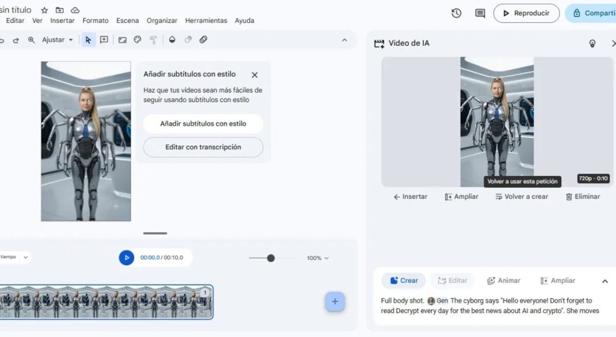 تصویری از فرآیند تولید ویدیوی 1080p  با هوش مصنوعی گوگل