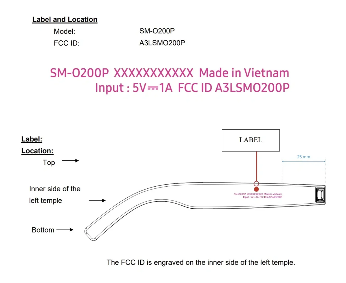 عینک هوشمند سامسونگ در فهرست FCC با شماره مدل SM-O200P