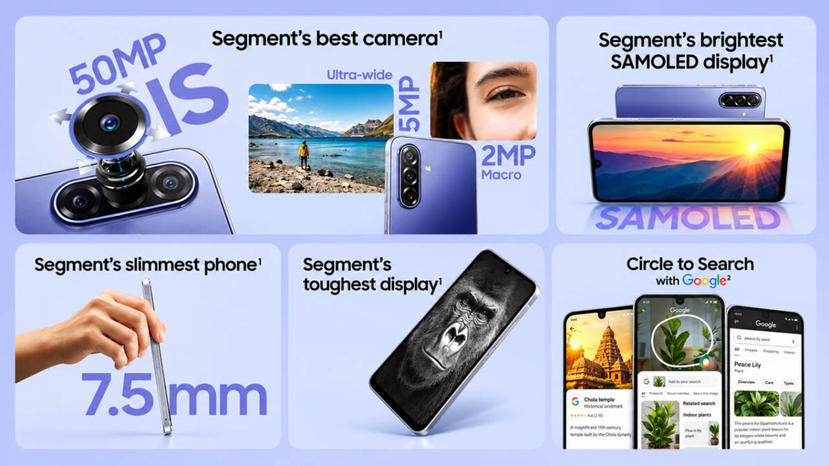 معرفی قابلیت‌های گلکسی F70 سامسونگ شامل دوربین ۵۰ مگاپیکسلی، نمایشگر AMOLED و طراحی باریک