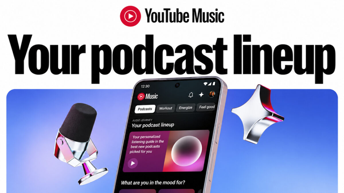 معرفی قابلیت Your Podcast Lineup در YouTube Music برای پیشنهاد شخصی‌سازی‌شده پادکست‌ها با هوش مصنوعی